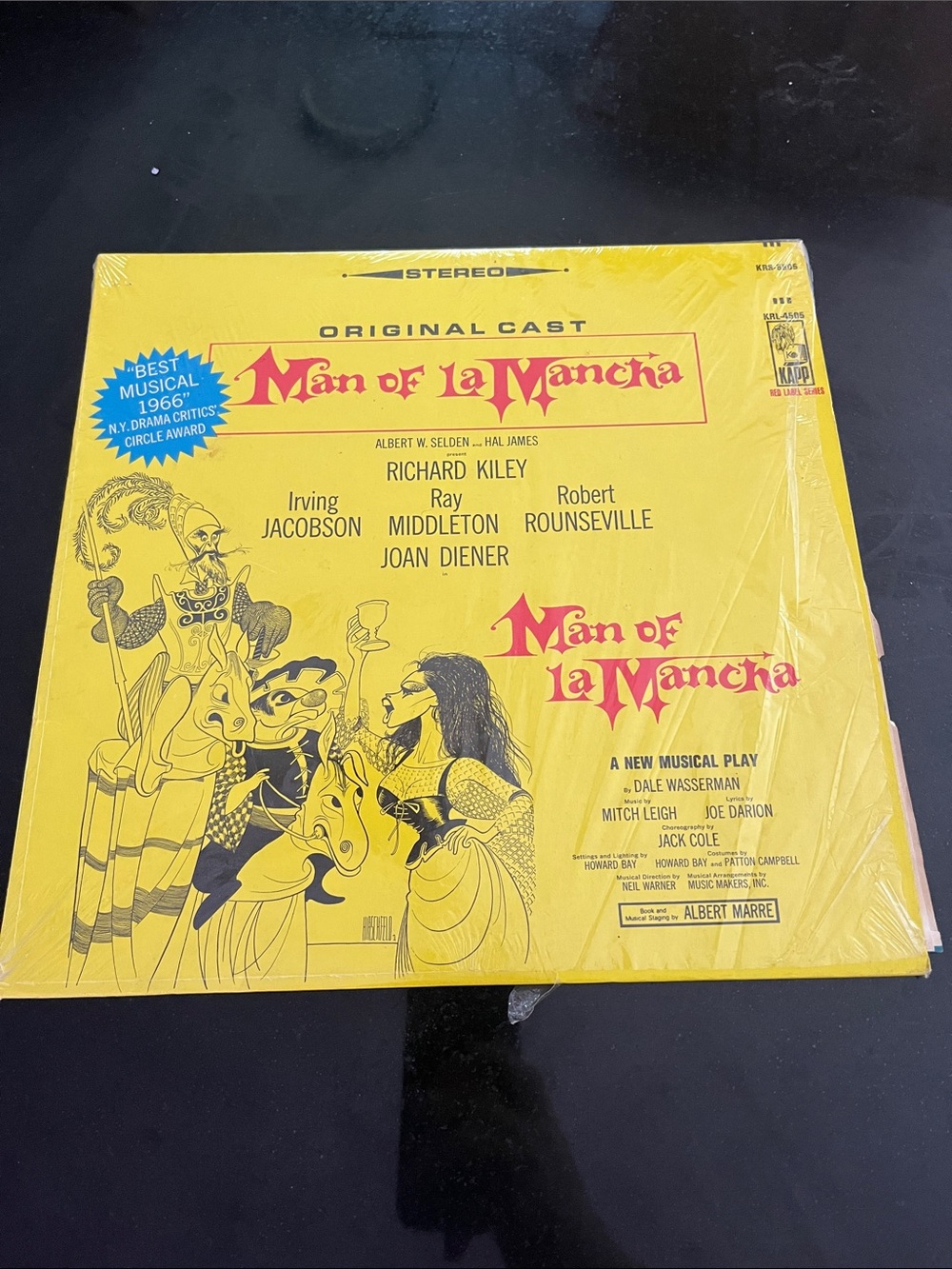 Man of La Mancha Original Cast Yellow Vinyl Album